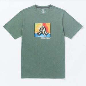Brand New Volcom Soft And Stoney T-Shirt - Fir Green Heather. Men’s small.